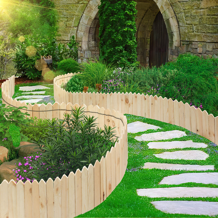 Sonnewelt Rasenkante Beeteinfassung Gartenzaun Holz