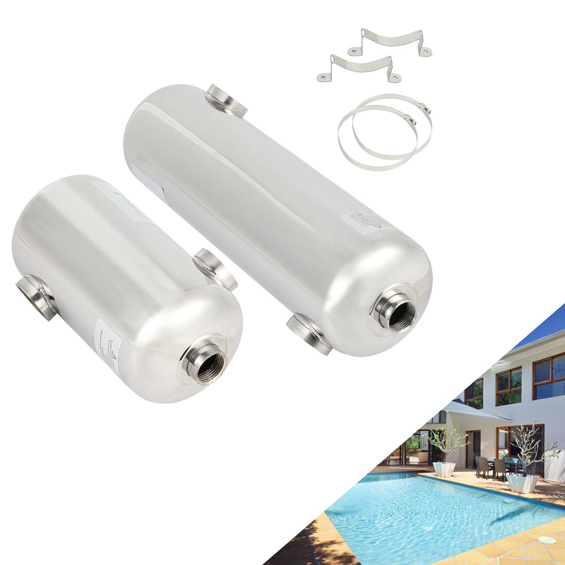 Sonnewelt Schwimmbad Wärmetauscher Edelstahl 28KW/60KW