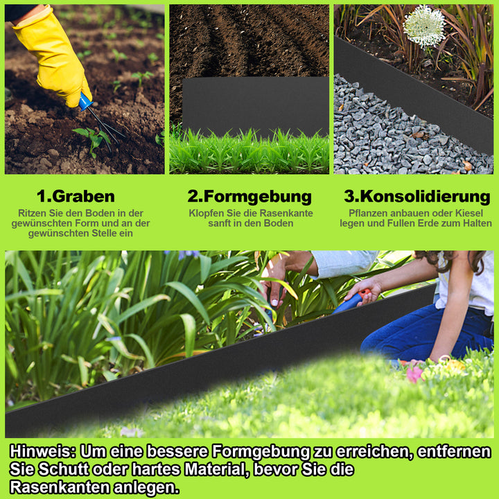 Sonnewelt lawn edging PE plastic