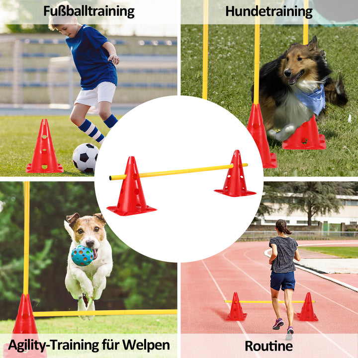 Sonnewelt 6er Steckhürdenset Agility Trainingsgerät