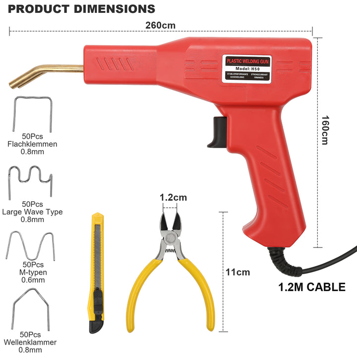 Sonnewelt Kunststoff Schweißgerät Set 220V 50W