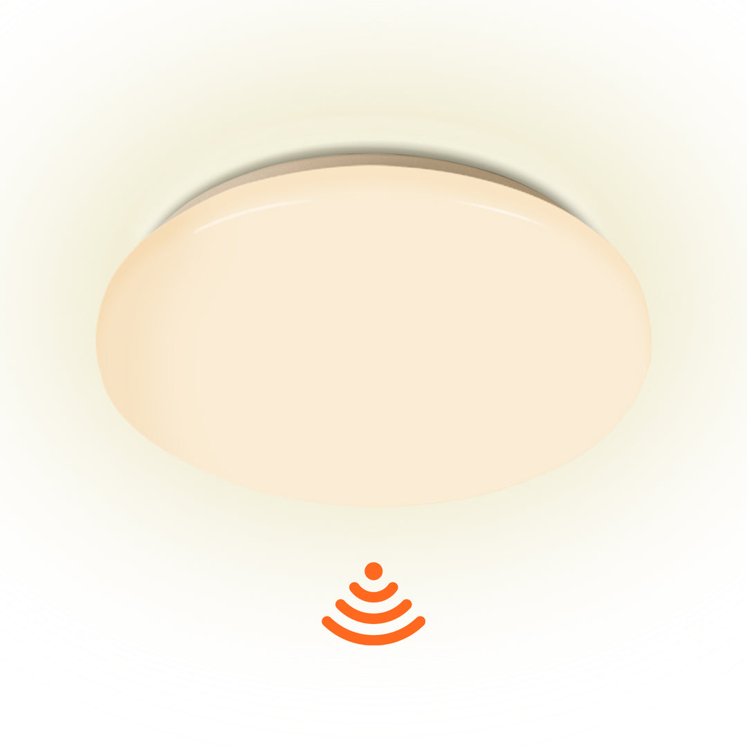 Sonnewelt LED Deckenlampe mit Bewegungsmelder 12W Warmweiß