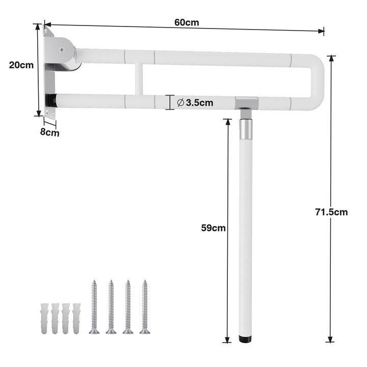 Sonnewelt wall support rail toilets 60cm