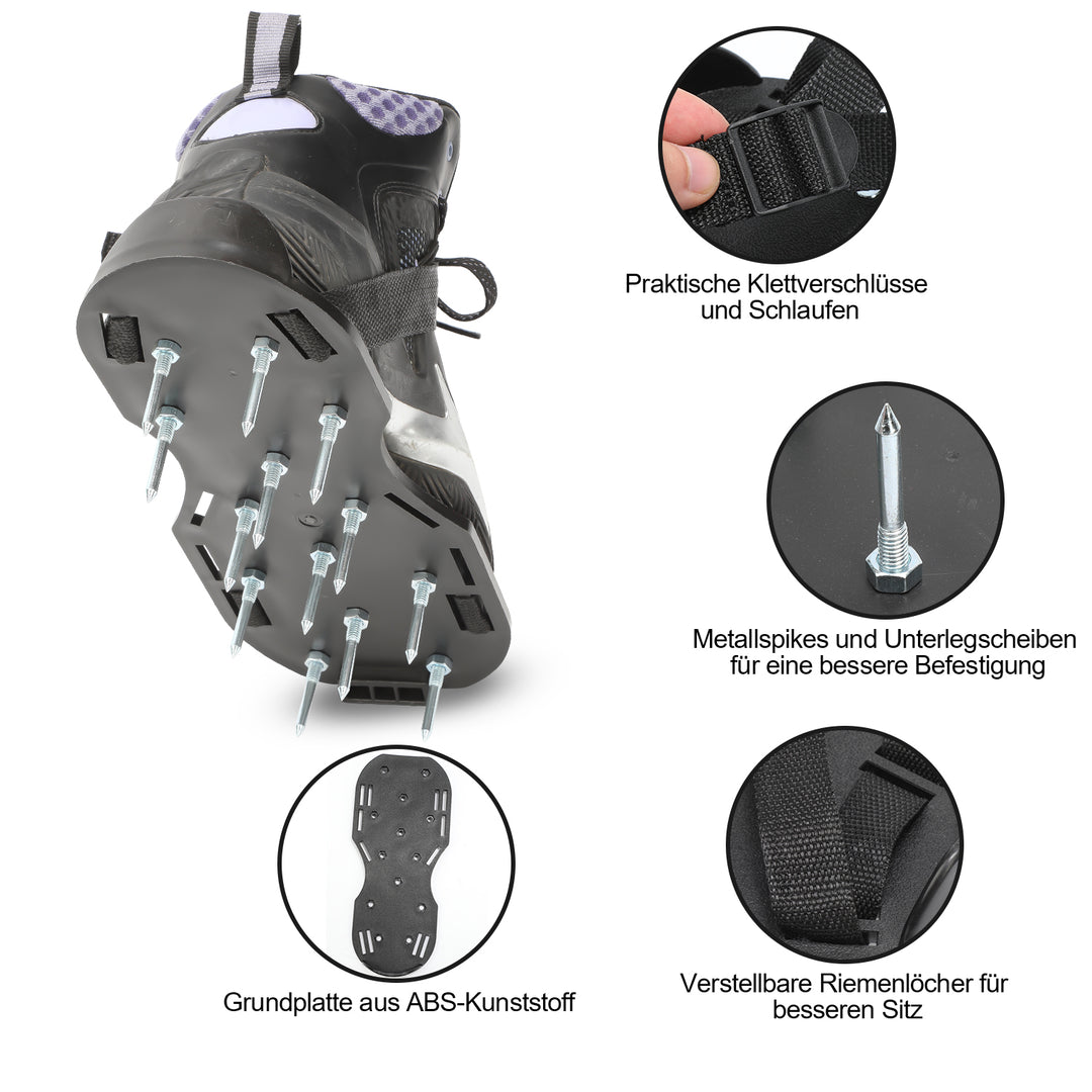 Sonnewelt 1 Paar Nagelschuhe Rasenbelüfter für Bodenbeschichtung