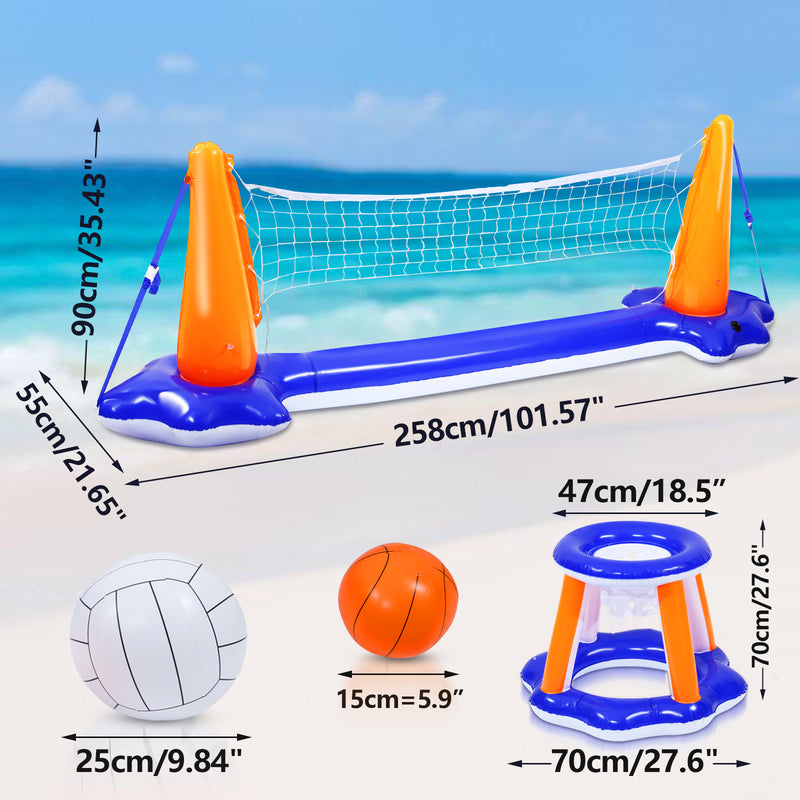 Sonnewelt Aufblasbares Pool Volleyball Set