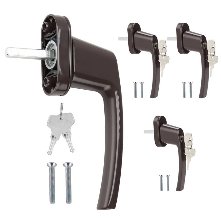 Sonnewelt Fenstergriff Abschließbar Aluminium mit Key