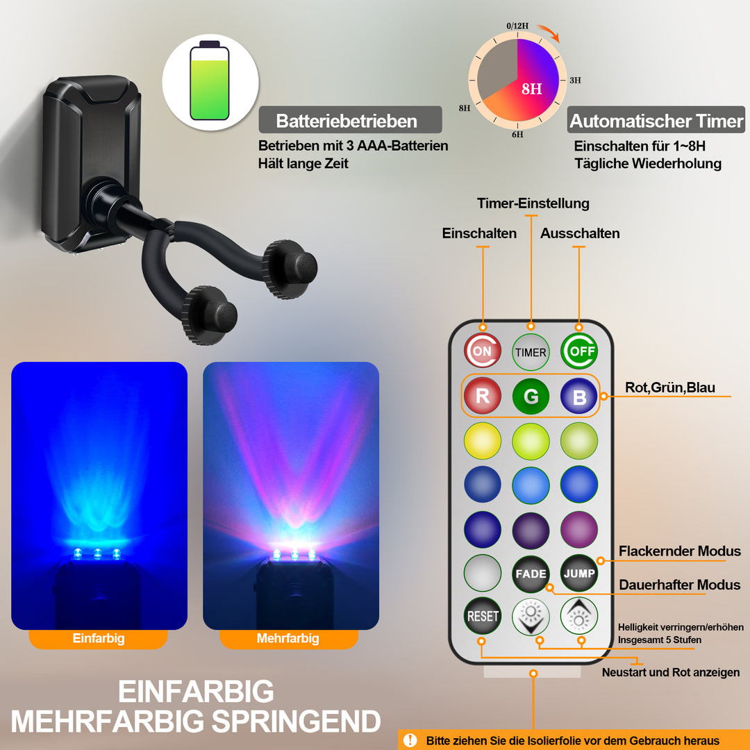 Sonnewelt Gitarrenhalter Gitarrenwandhalter Gitarrenständer