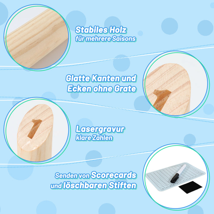 Sonnewelt Finnisches Wurfspiel Kubb Wikingerspiel Naturholz