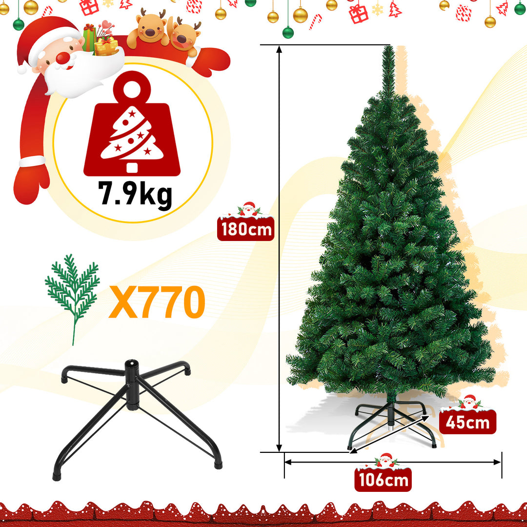 Sonnewelt Christbaum Künstlicher Weihnachtsbaum Grün/Weiß