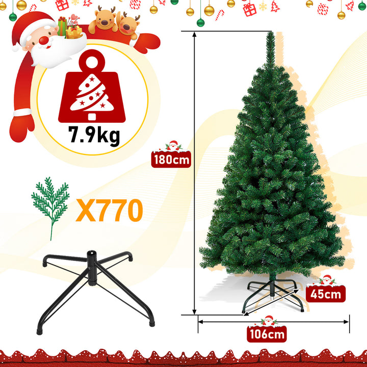 Sonnewelt Christbaum Künstlicher Weihnachtsbaum Grün/Weiß