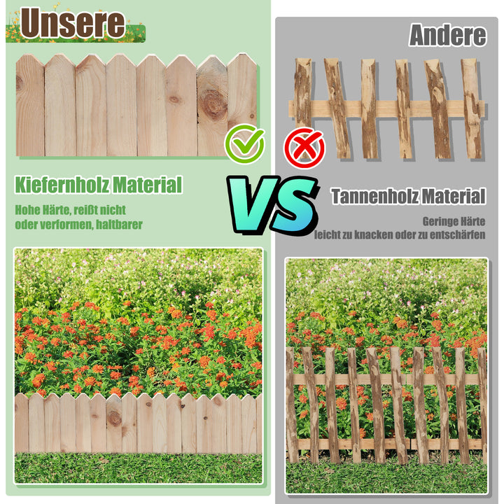 Sonnewelt Rasenkante Beeteinfassung Gartenzaun Holz