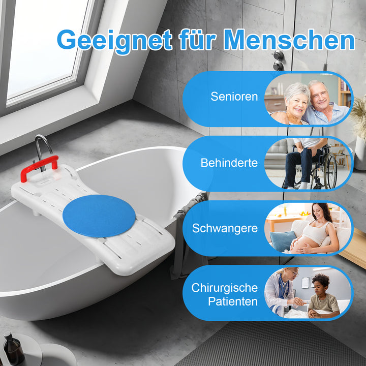 Sonnewelt Badewannensitz Badewannenbrett mit Drehteller