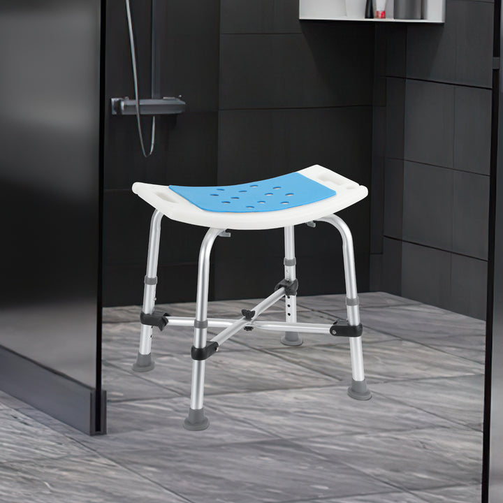 Sonnewelt shower stool shower chair with double reinforced crossbar
