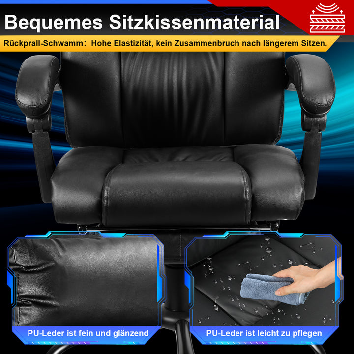 Sonnewelt Drehstuhl Höhenverstellbar Bürostuhl 360° frei Drehbar