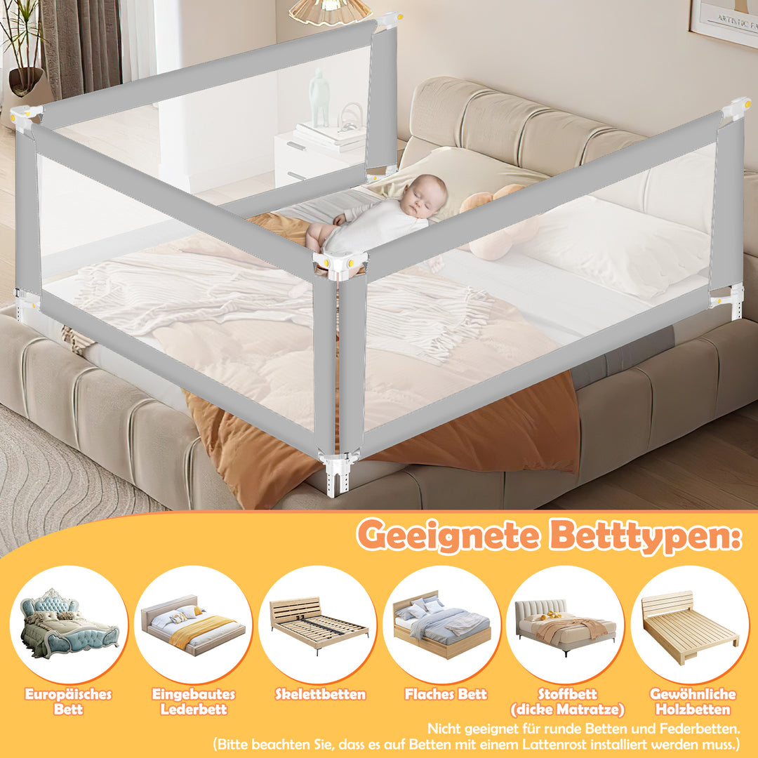 Sonnewelt Bed Guard Children's Bed Guard with U-shaped Base
