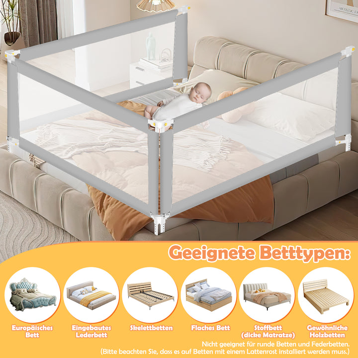 Sonnewelt Bed Guard Children's Bed Guard with U-shaped Base