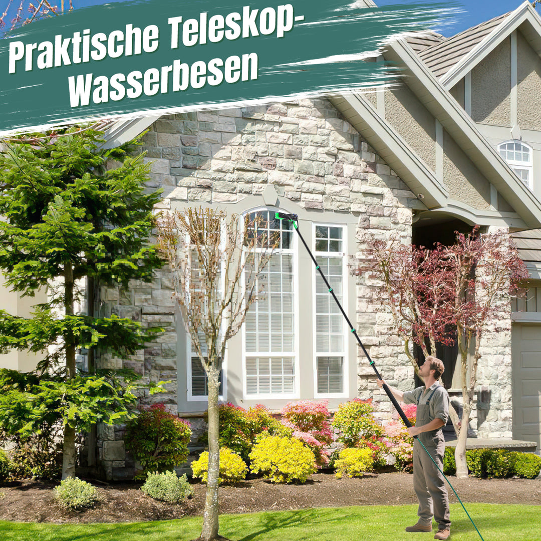 Sonnewelt Teleskop Waschbürste mit Teleskopstiel 3.6m/4.8m