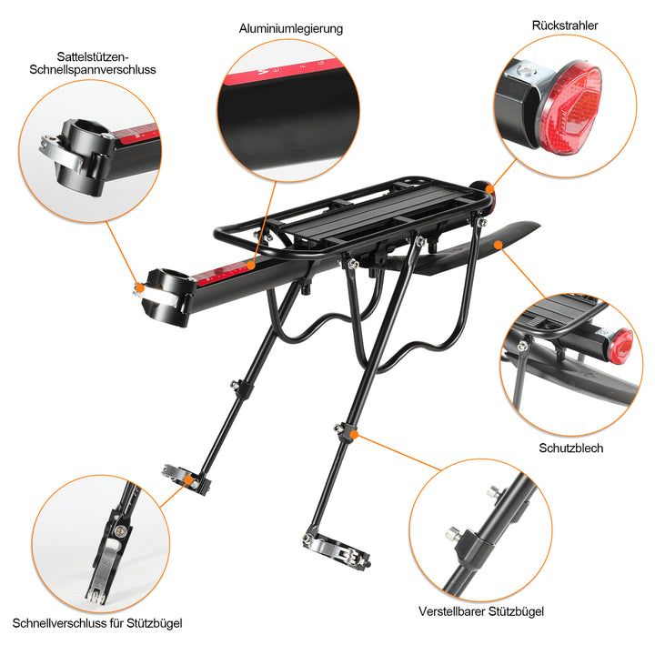 Sonnewelt Bicycle Luggage Rack Universal for 24-29 inch