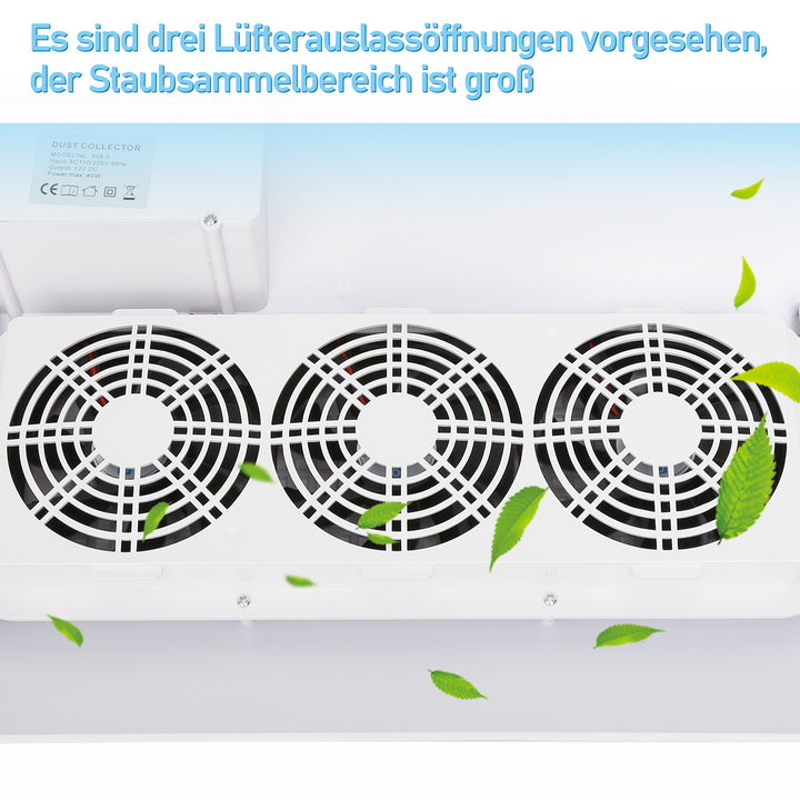 Sonnewelt nail dust extractor with 3 fans and 2 dust