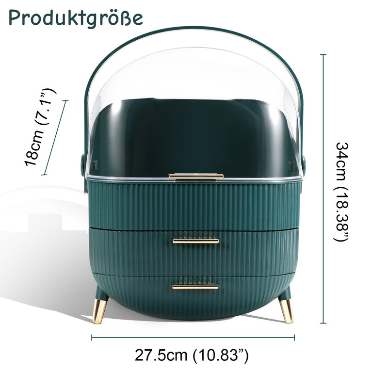 Sonnewelt Kosmetik Aufbewahrungsbox 3-lagig mit Deckel