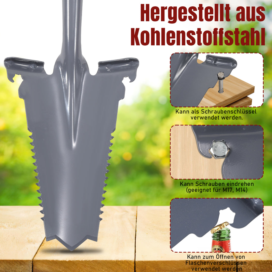 Sonnewelt Spaten Wurzelspaten Gärtnerspaten 114cm