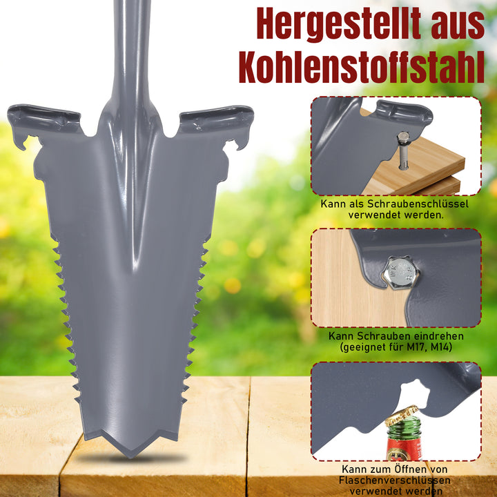 Sonnewelt Spaten Wurzelspaten Gärtnerspaten 114cm