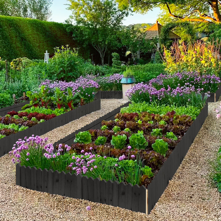 Sonnewelt Rasenkante Beeteinfassung Gartenzaun Holz