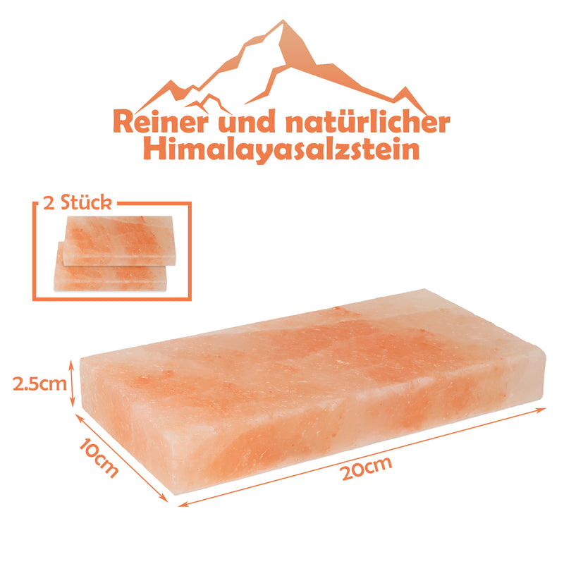 Sonnewelt Grill Salzstein BBQ 20x10x2.5CM 2er Set