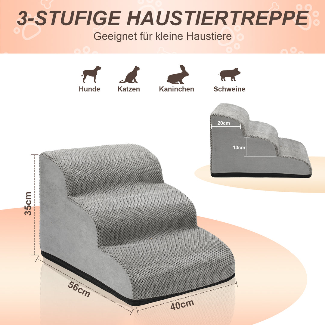 Sonnewelt Dog Ramp Dog Stairs Portable Maximum Load 18kg