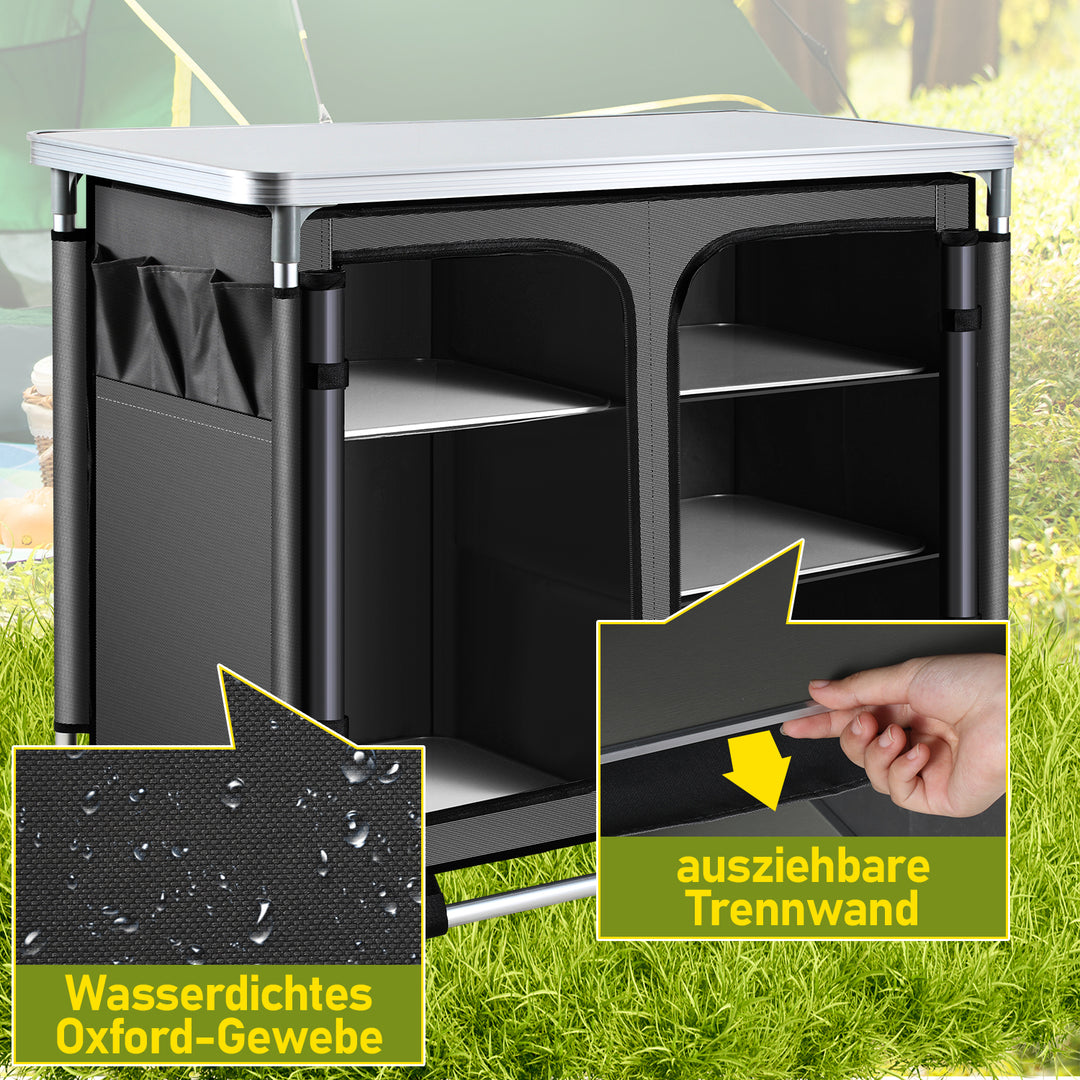 Sonnewelt Campingküche Campingschrank Faltschrank