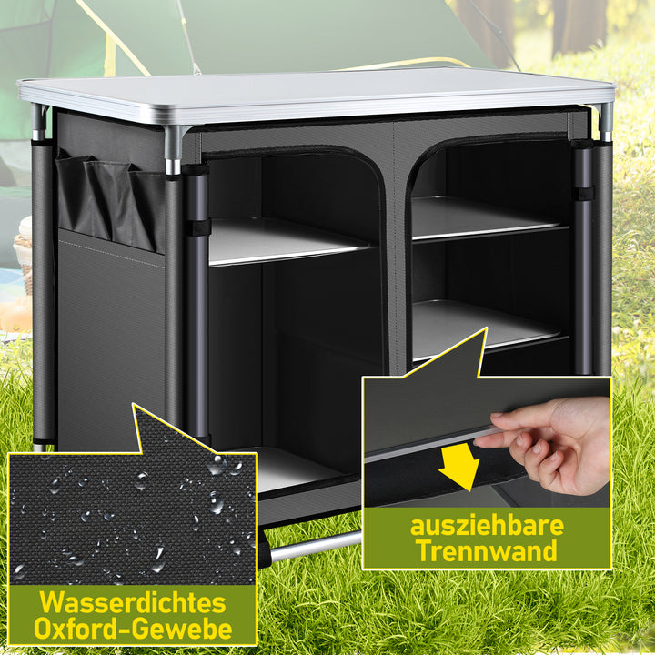 Sonnewelt Campingküche Campingschrank Faltschrank