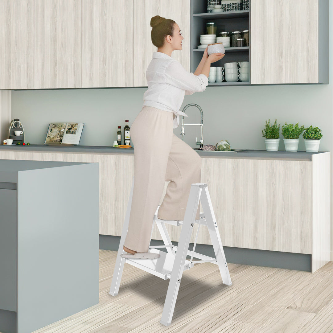 Sonnewelt Ladder Foldable Lightweight Aluminum 2/3/4 Steps