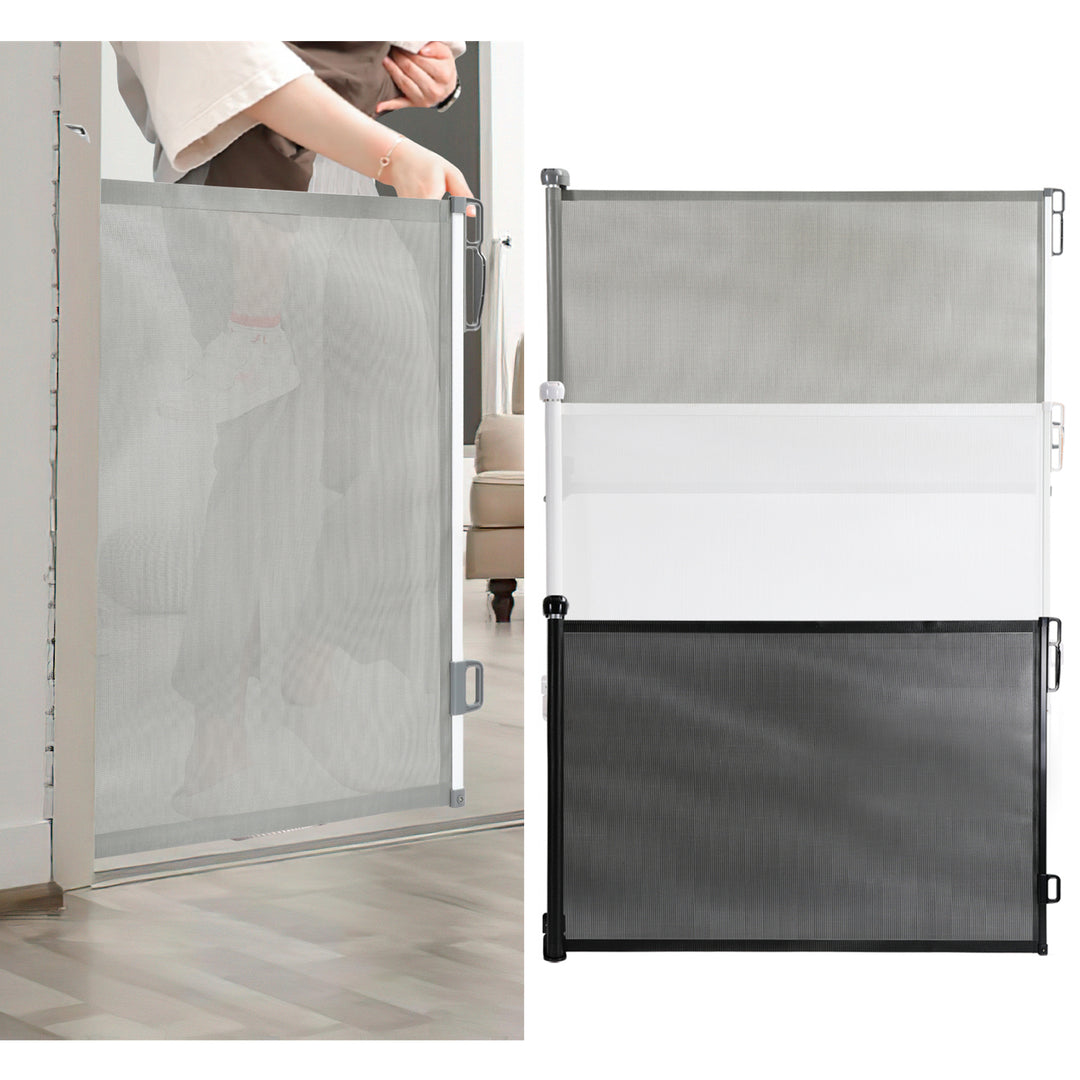 Sonnewelt Treppenschutzgitter Türschutzgitter Ausziehbar 0-150cm/180cm