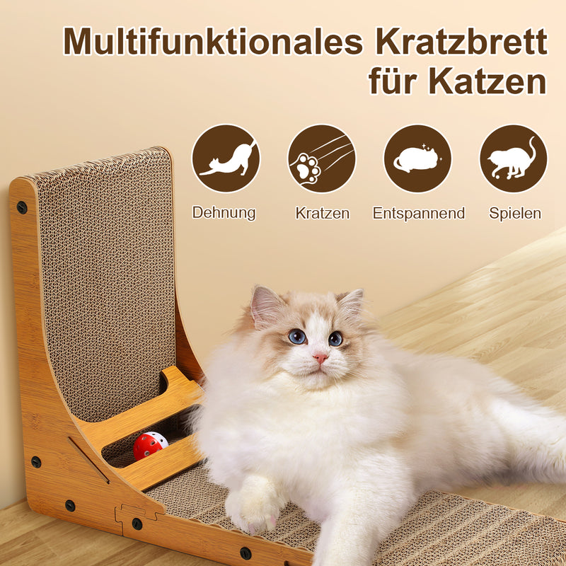 Sonnewelt Katzen Kratzbrett L förmig Kratzpappe