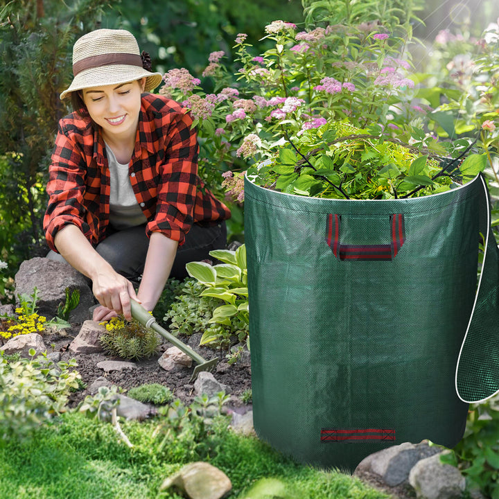 Sonnewelt Gartenabfallsack Gartensack 272L mit Deckel