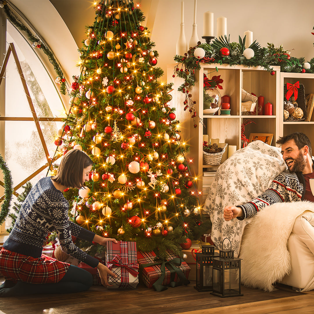 Sonnewelt LED Christmas tree lighting with ring 280 LEDs IP44