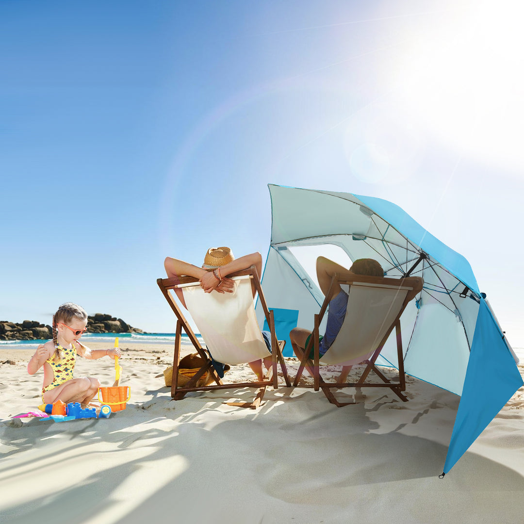 Sonnewelt parasol with side wall 210cm