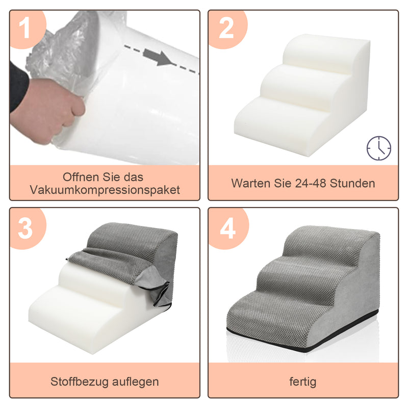 Sonnewelt Hunderampe Hundetreppe Tragbare Maximale Belastung 18kg
