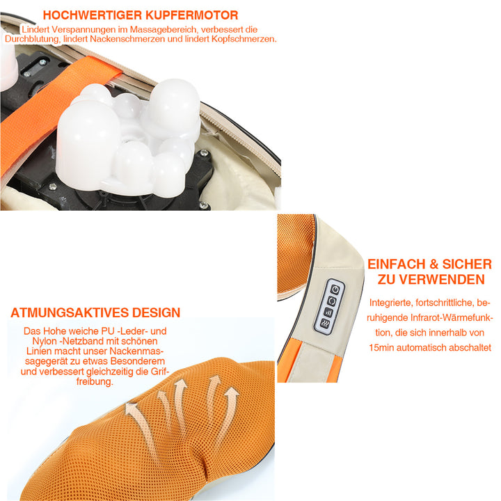 Sonnewelt Shiatsu Massage Neck Massager Car Electric