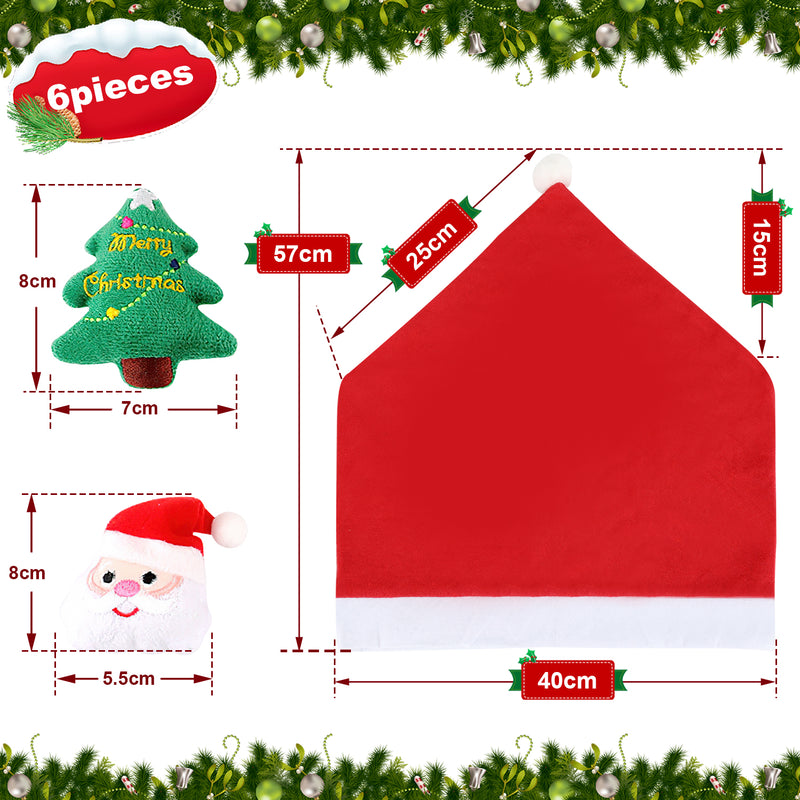 Sonnewelt Weihnachten Stuhlhussen 6er Set