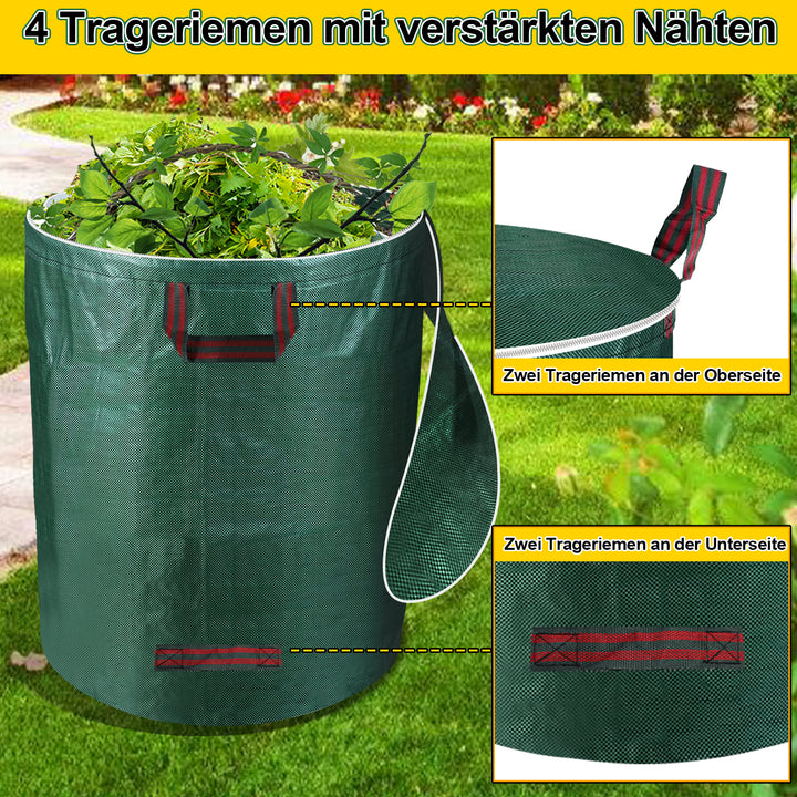 Sonnewelt Gartenabfallsack Gartensack 272L mit Deckel