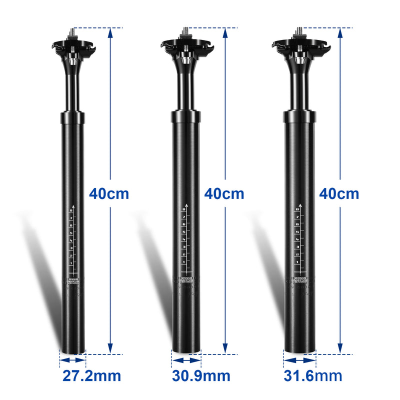 Sonnewelt Fahrrad Sattelstütze Sattelstange Alu 27.2mm/30.9mm/31.6mm