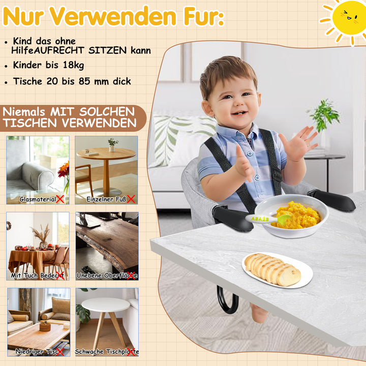 Sonnewelt Table Seat Foldable Baby Seat Load capacity up to 18 kg