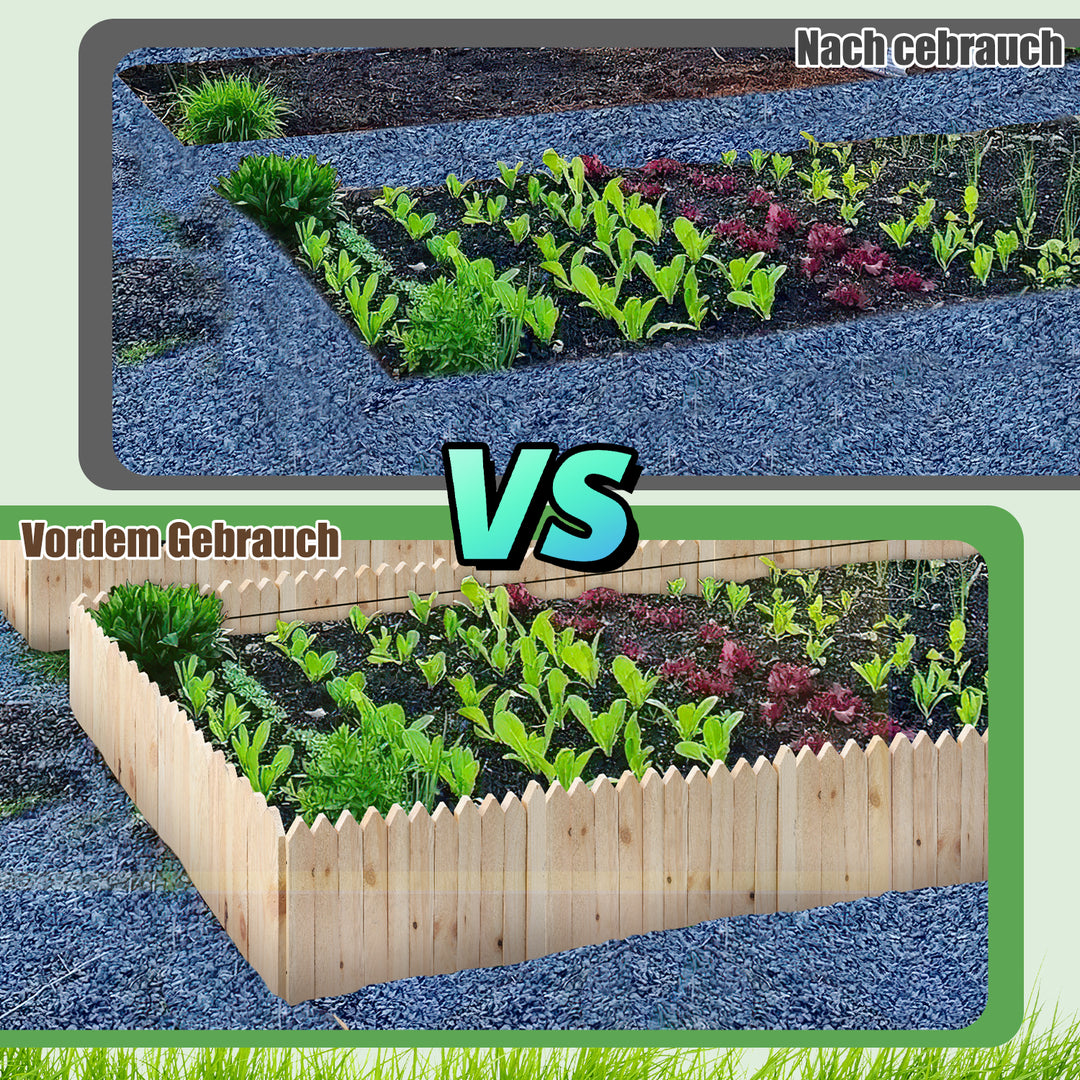 Sonnewelt Rasenkante Beeteinfassung Gartenzaun Holz