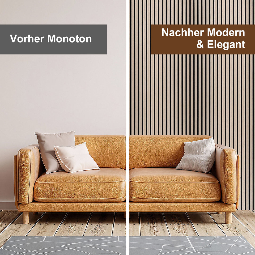 Sonnewelt Akustikpaneele Holz Selbstklebend 120x60cm