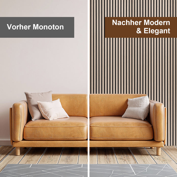 Sonnewelt Akustikpaneele Holz Selbstklebend 120x60cm