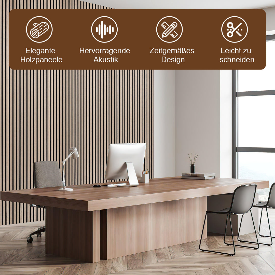 Sonnewelt Akustikpaneele Holz Selbstklebend 120x60cm