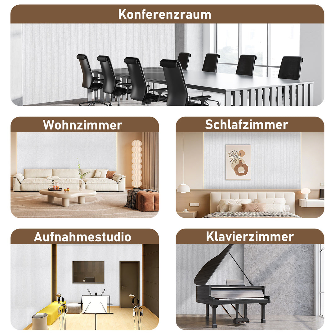 Sonnewelt Akustikplatten Wandakustik 120x60cm 4/8x