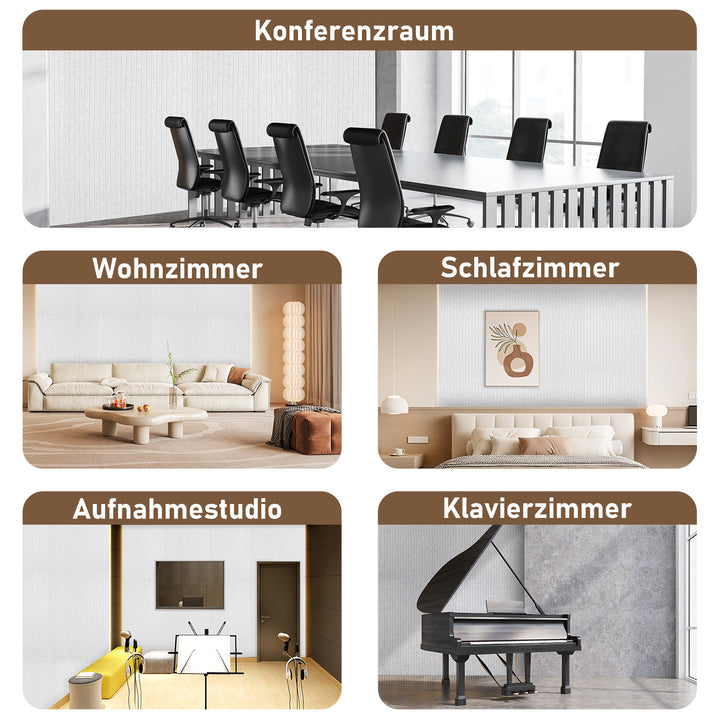 Sonnewelt Akustikplatten Wandakustik 120x60cm 4/8x