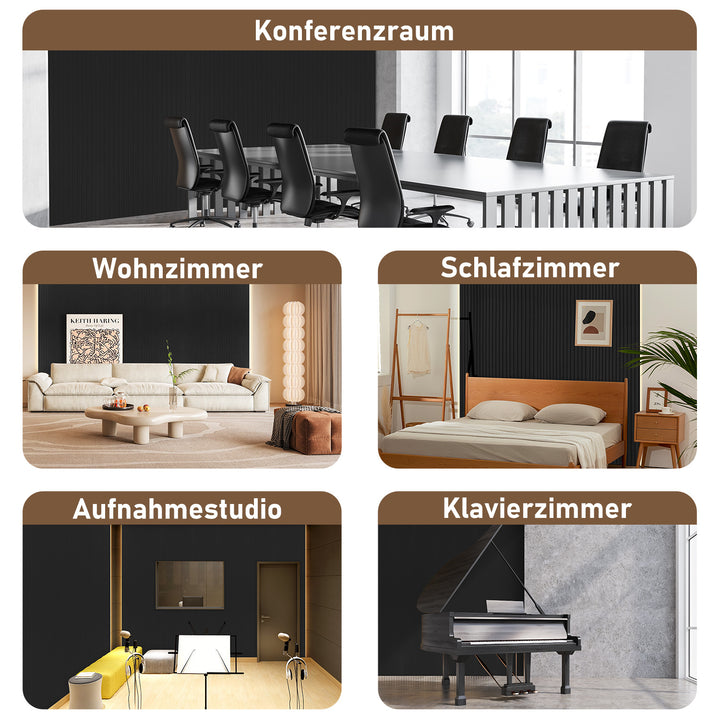 Sonnewelt Akustikplatten Wandakustik 120x60cm 4/8x